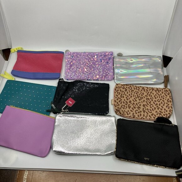 Lot Of 18 Ipsy Glam Bags Pink Black Glitter Sparkle Betty Boop Halloween Bats - Picture 7 of 7